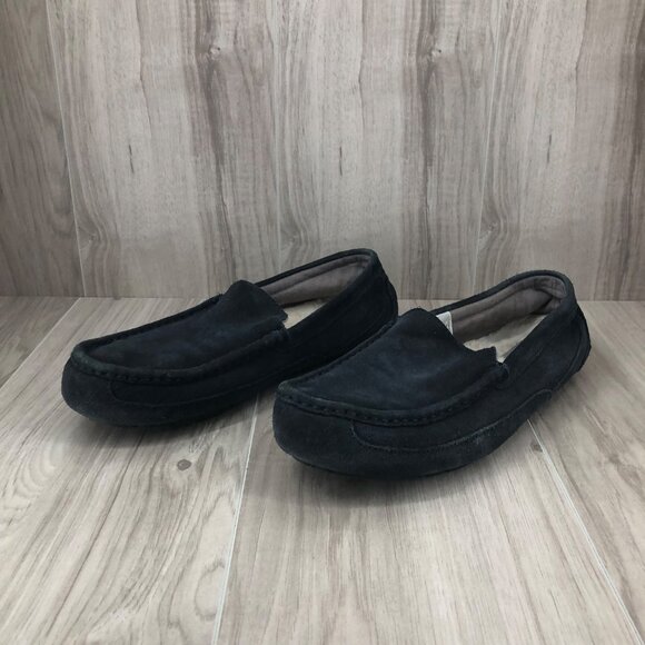 Ugg Slippers Mens 10 Alder Blue Suede Slip On Shoes main image 6